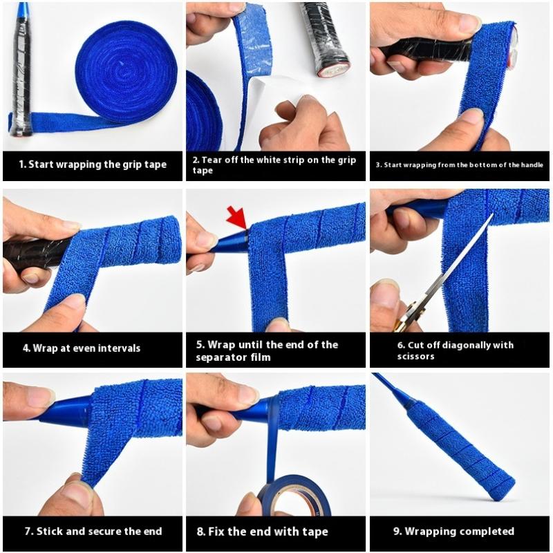 *New 1Set 5m/10m Towel Glue Gr - Side Tape Racket recension och pris