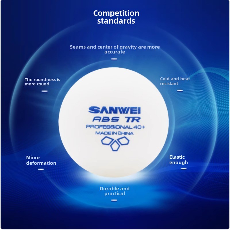 100 pcs Sanwei New Materials P - Table Tennis Logo recension och pris