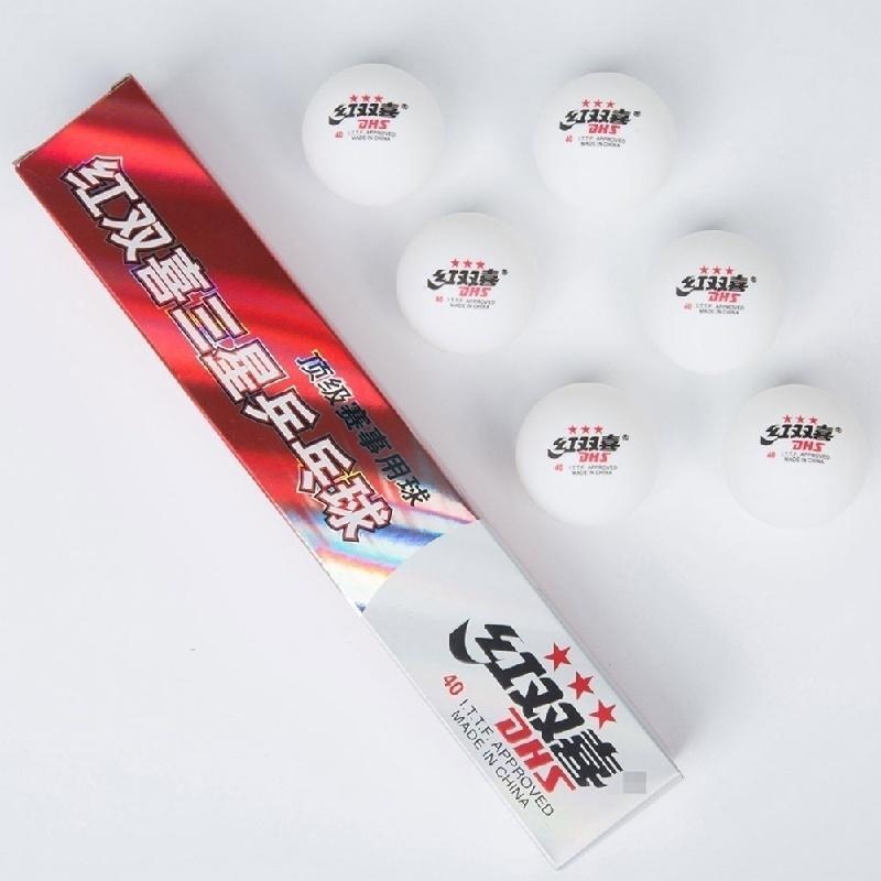 6 Pcs New 3-Star Ping Pong Bal - Table Tennis Logo recension och pris